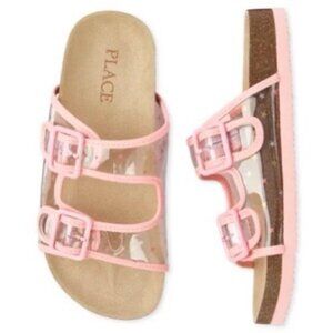 The Children's Place | Girls Clear Star Buckle Sandals - Pink | Size 5